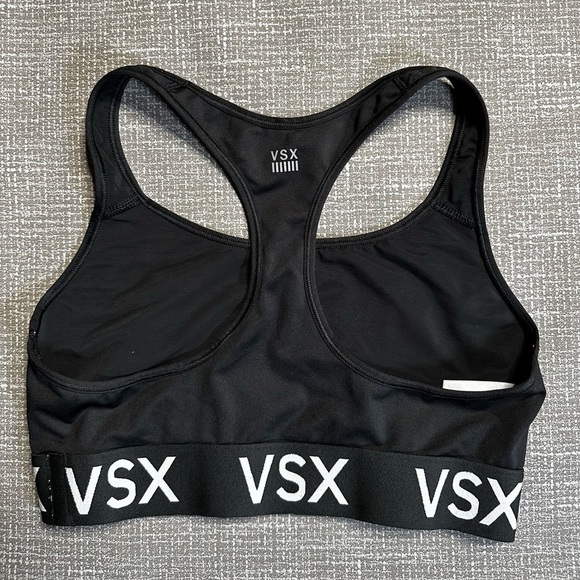 Victoria’s Secret sports bra, size medium. Black and multicolored. - Picture 2 of 9